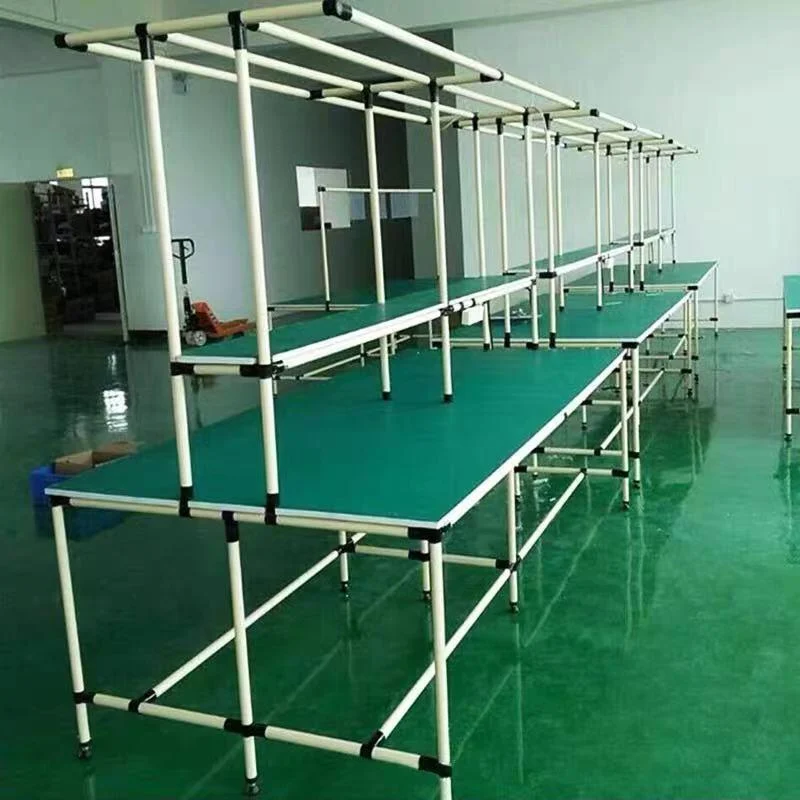 Bàn thao tác ống thép bọc nhựa 2